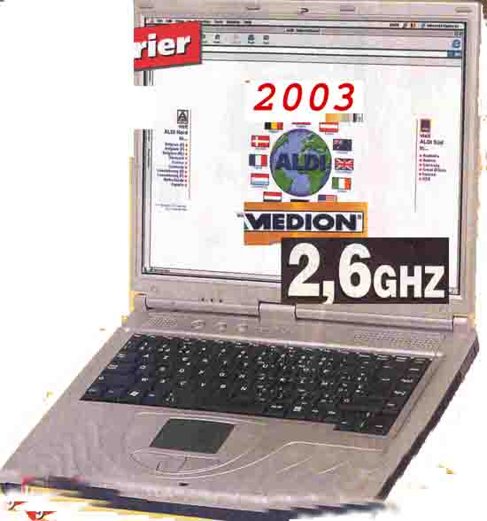PC portable 2,6 Ghz Mdion